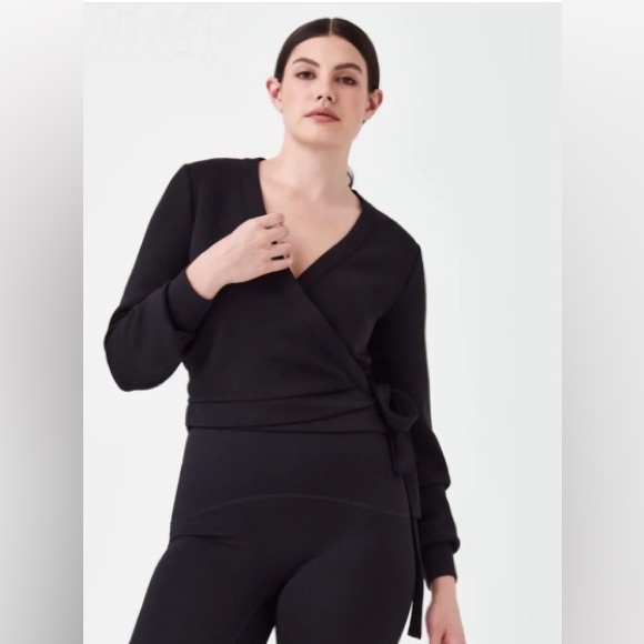 Spanx Women’s Air Essential Ballet Wrap Black Size Small - Picture 2 of 12